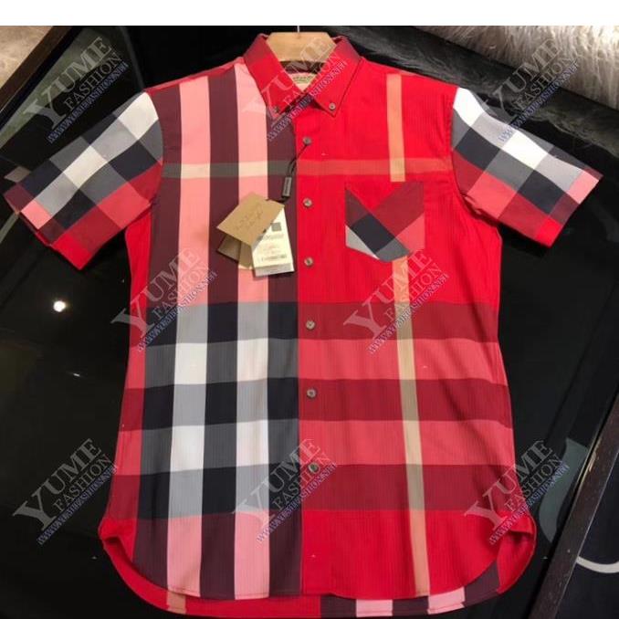 ÁO NAM BURBERRY Check Stretch Shirt