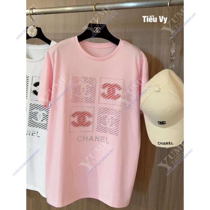 ÁO NỮ CHANEL&nbsp;COTTON TAY NGẮN