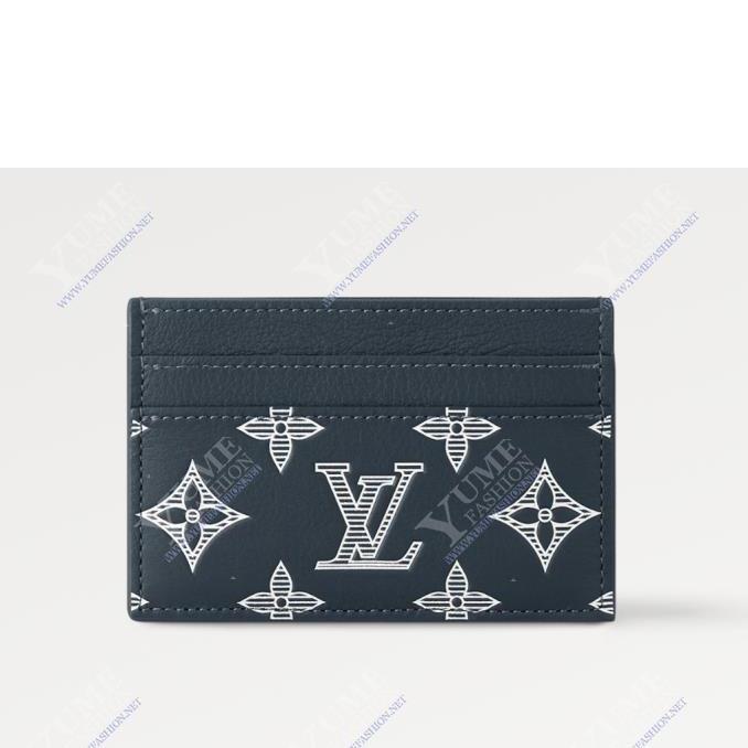 BÓP NAM LV&nbsp;Double Card Holder ( Navy blue)