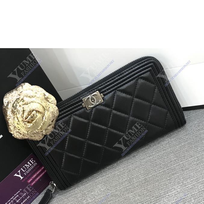 BÓP NỮ CHANEL Wallet Boy Lambskin