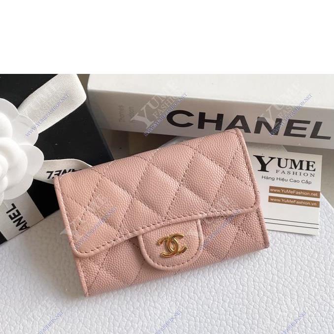 BÓP NỮ CHANEL&nbsp;Card holder Caviar