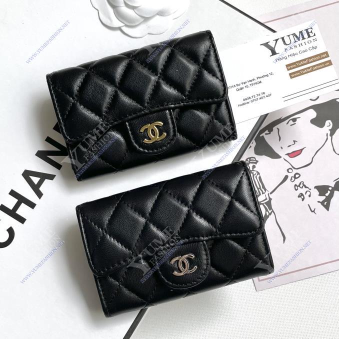 BÓP NỮ CHANEL Card Holder Lambskin Leather