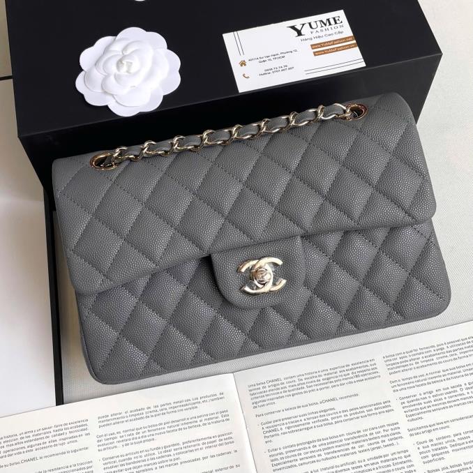 TÚI XÁCH CHANEL&nbsp;Classic 23 caviar khoá vàng bóng
