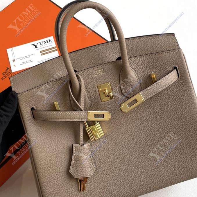 TÚI XÁCH HERMES Birkin 25 da Togo khoá tr?ng 