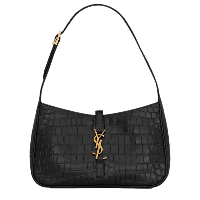 TÚI XÁCH YSL&nbsp;Crocodile-Embossed Le 5 à 7 Hobo