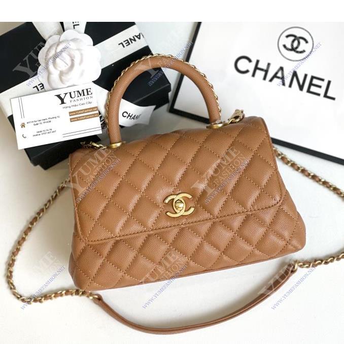 TÚI XÁCH CHANEL&nbsp;COCO 23 CAVIAR - QUAI XÍCH