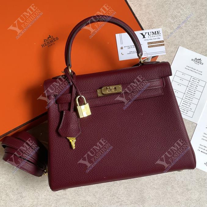 TÚI XÁCH HERMES&nbsp;Kelly 25 Togo Khoá Vàng
