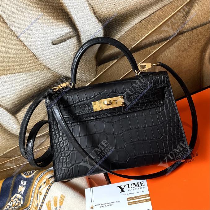 TÚI XÁCH HERMES&nbsp;Kelly 20 Crocodile Leather
