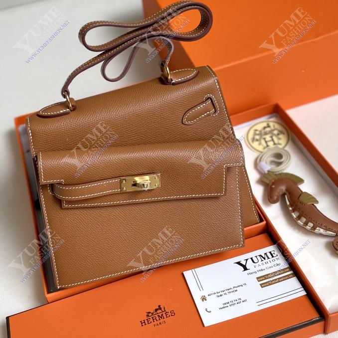 TÚI XÁCH HERMES&nbsp;Kelly Desordre 20 Epsom Gold PHW