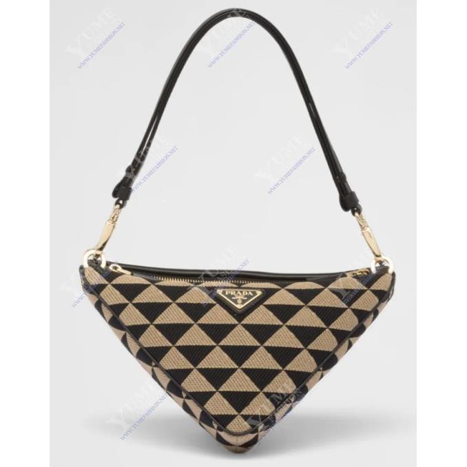 TÚI XÁCH PRADA&nbsp;Triangular sequined