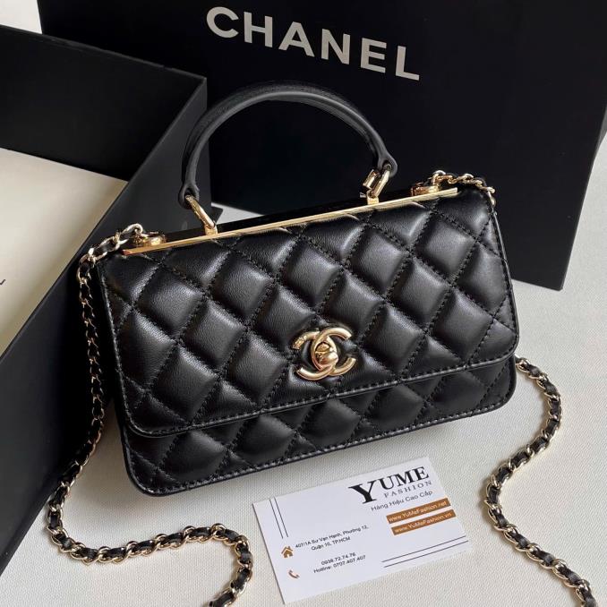 TÚI XÁCH CHANEL&nbsp;MINI FLAP BAG HANDLE (DA CŨ)