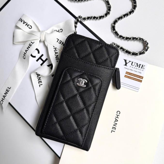 TÚI XÁCH CHANEL&nbsp;Chanel Zip Phone Caviar